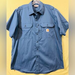 Carhartt Force Flex Professional Button-Down Collar Work Shirt Men’s Size L EUC